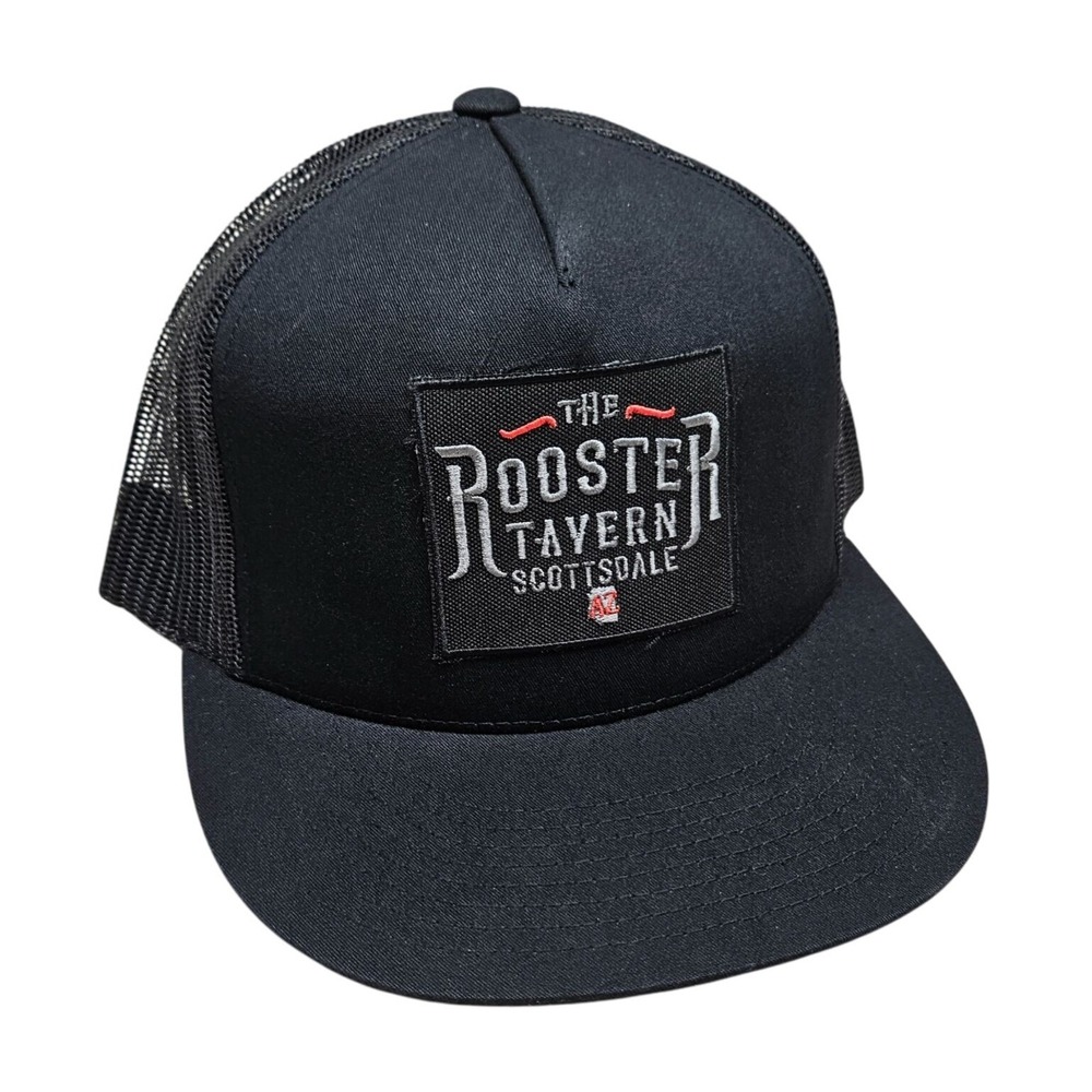 The Rooster Tavern Scottsdale Arizona Black Trucker Hat Snapback Adjustable